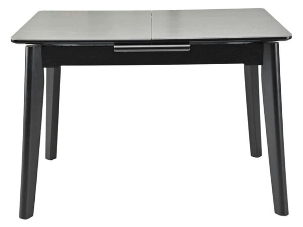 Masa extensibila OSTEN, gri cu efect de marmura/negru, 140/180x80x76 c