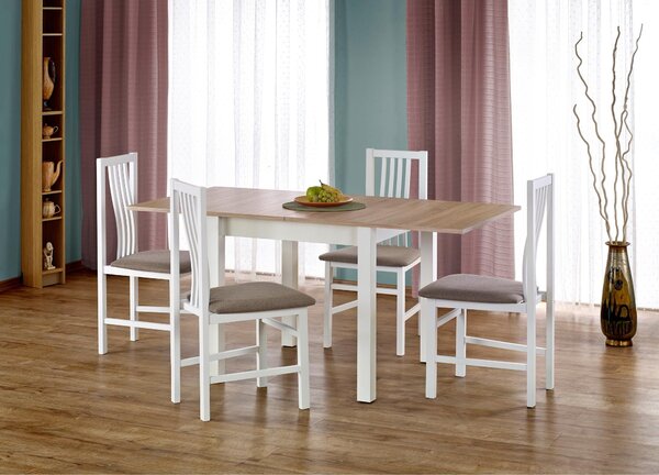 Masa clasica stejar sonoma-alb Gracjan, 80/160X80X76 CM