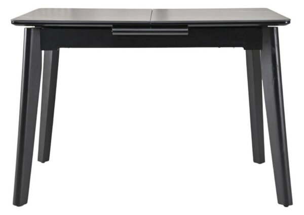 Masa extensibila OSTEN, negru cu efect de marmura, 120/160x80x76 cm