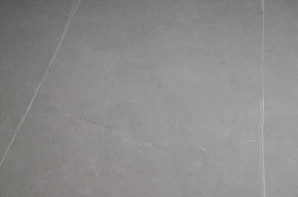 Masa extensibila OSTEN, gri cu efect de marmura/negru, 120/160x80x76 c