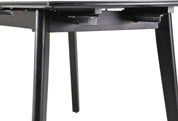 Masa extensibila OSTEN, negru cu efect de marmura, 120/160x80x76 cm