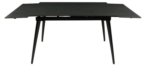 Masa extensibila REEF, negru, ceramica/metal, 120/180x80x76 cm