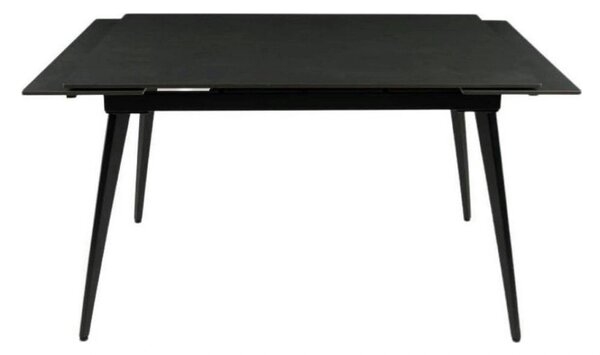 Masa extensibila REEF, negru, ceramica/metal, 120/180x80x76 cm
