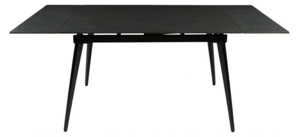 Masa extensibila REEF, negru, ceramica/metal, 120/180x80x76 cm