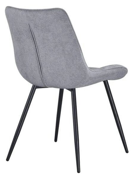 Scaun EVO, gri deschis/negru, stofa clasica/metal, 51x63x86 cm