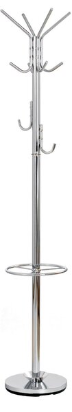 Cuier hol W24, structura din otel cromat, Ø30xH181 cm