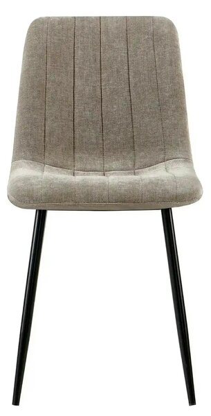 Scaun JET, grej/negru, stofa clasica/metal, 44x54x88 cm