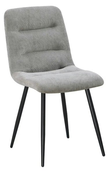 Scaun BOS, gri deschis/negru, stofa/metal, 61x51x84 cm