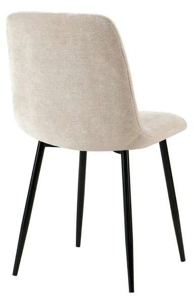 Scaun JET, bej/negru, stofa clasica/metal, 44x54x88 cm