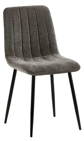 Scaun JET, gri inchis/negru, stofa clasica/metal, 44x54x88 cm