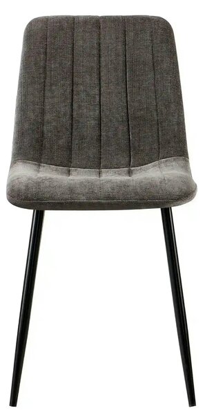 Scaun JET, gri inchis/negru, stofa clasica/metal, 44x54x88 cm
