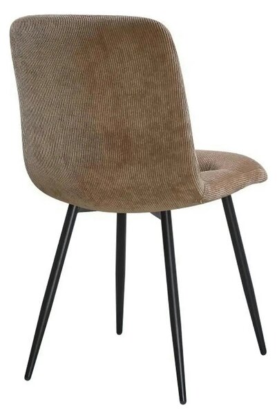 Scaun BOS, maro/negru, stofa/metal, 61x51x84 cm