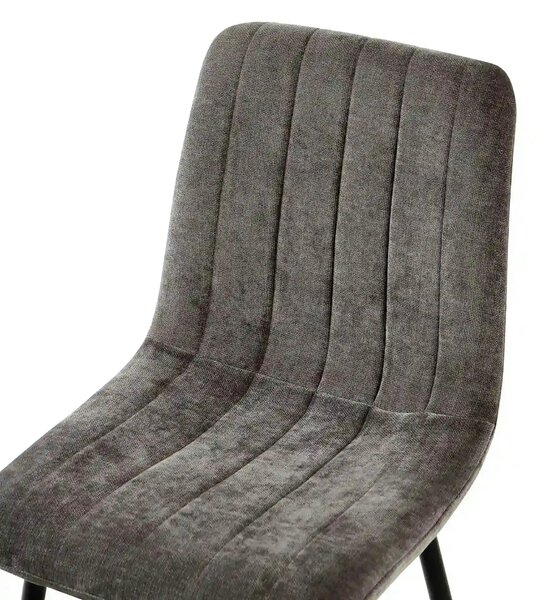Scaun JET, gri inchis/negru, stofa clasica/metal, 44x54x88 cm