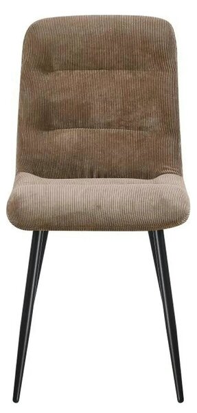 Scaun BOS, maro/negru, stofa/metal, 61x51x84 cm