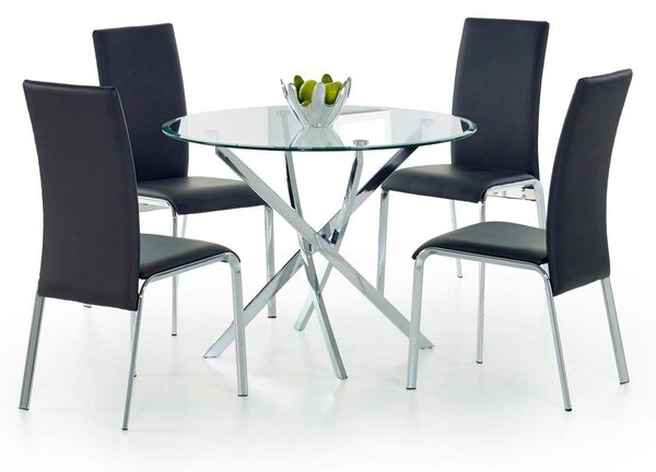 Masa living rotunda din sticla Raymond, Ø100XH73 CM