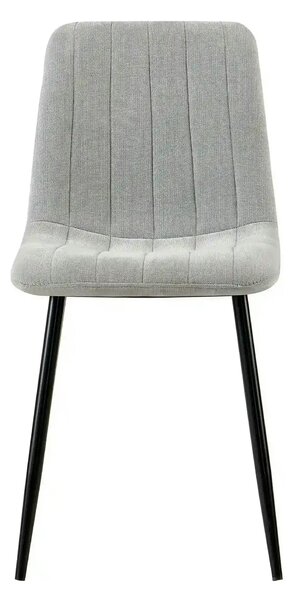 Scaun JET, gri deschis/negru, stofa clasica/metal, 44x54x88 cm