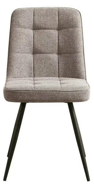 Scaun SUN, bej inchis/negru, stofa clasica/metal, 46x56x86 cm