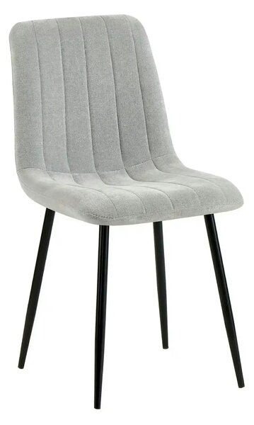 Scaun JET, gri deschis/negru, stofa clasica/metal, 44x54x88 cm