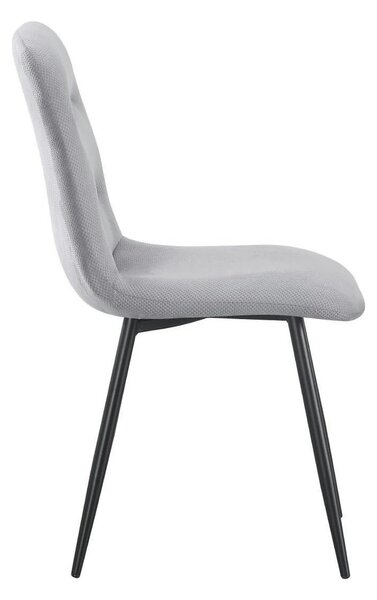 Scaun BOS, gri/negru, stofa/metal, 61x51x84 cm