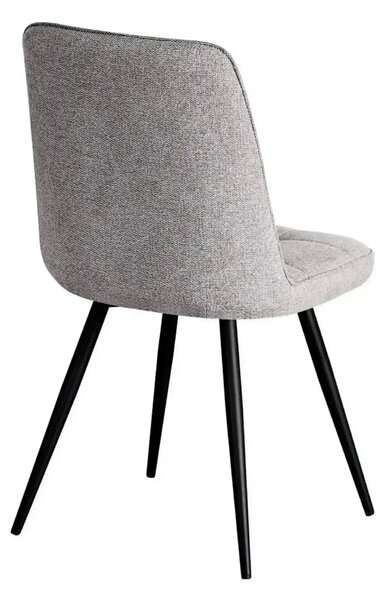 Scaun SUN, gri deschis/negru, stofa clasica/metal, 46x56x86 cm