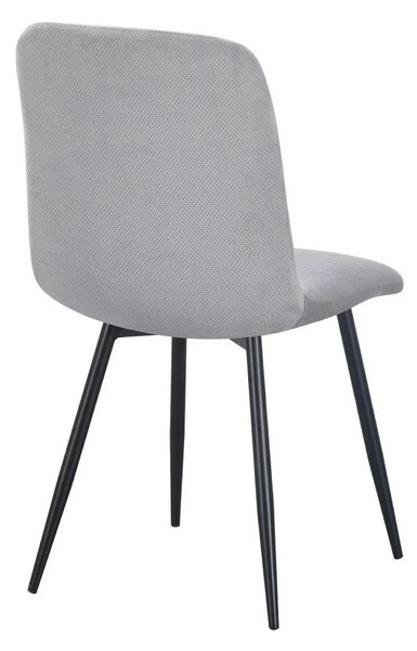 Scaun BOS, gri/negru, stofa/metal, 61x51x84 cm
