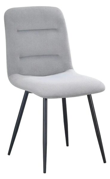 Scaun BOS, gri/negru, stofa/metal, 61x51x84 cm