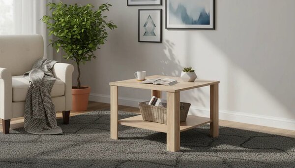 Masuta cafea ODETTE, stejar sonoma, PAL, 68x68x48 cm