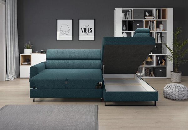 Coltar extensibil LIVIO, personalizabil materiale gama Premium, cu lad