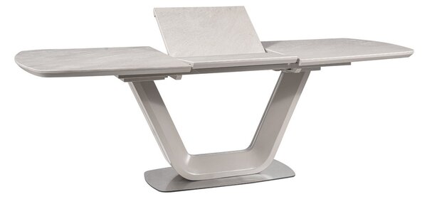 Masa efect de marmura gri ARMANI, 160(220)x90