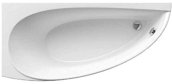 Cada baie pe colt semirotunda asimetrica Ravak Avocado acril 160x75 cm