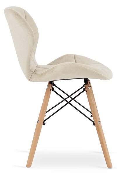 Scaun LAGO VELVET bej