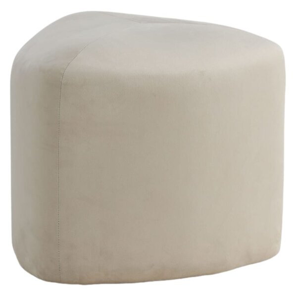 Venture Home Taburet „Peg”, 46x46x41 cm, alb, catifea 15570-880