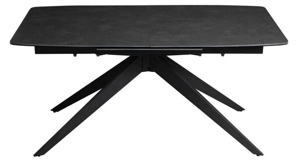Masa extensibila COSMO, negru, sticla/ceramica/metal, 180/240x90x76 cm