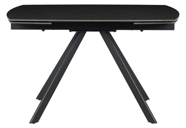 Masa extensibila URSA, negru cu efect de marmura, ceramica/metal, 125/