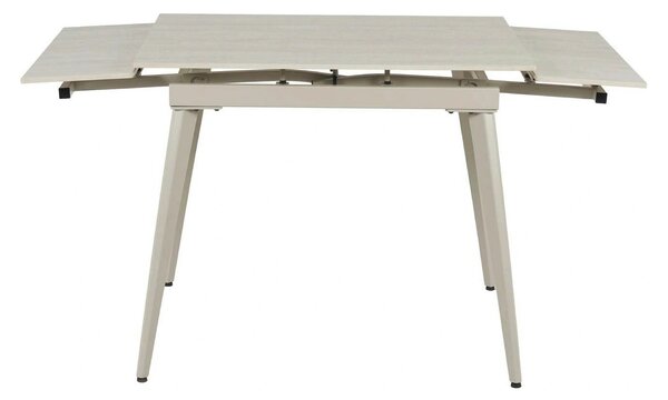 Masa extensibila REEF, grej cu efect de piatra travertin, ceramica/met