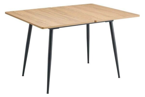 Masa extensibila SMART, stejar/negru, 60/120x93x77 cm