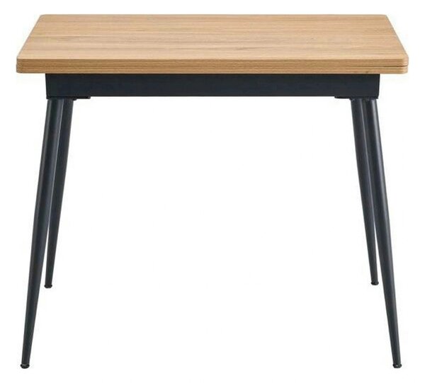 Masa extensibila SMART, stejar/negru, 60/120x93x77 cm