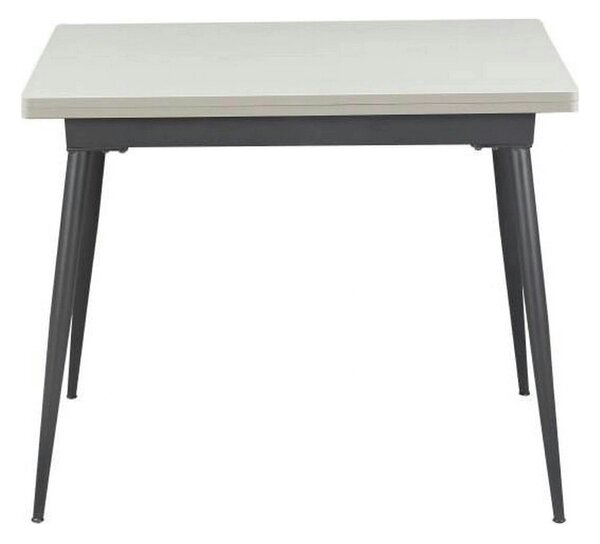 Masa extensibila SMART, alb/negru, 60/120x93x77 cm