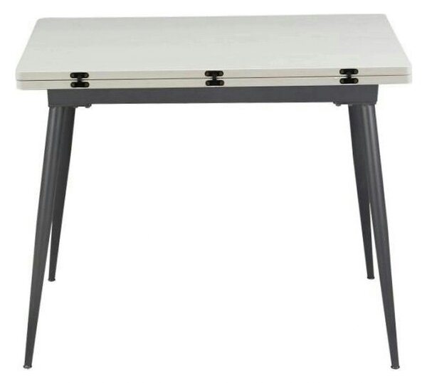 Masa extensibila SMART, alb/negru, 60/120x93x77 cm