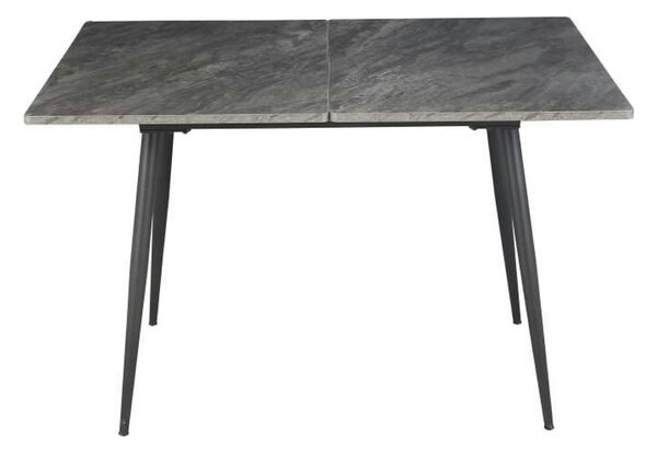 Masa extensibila SMART, gri cu efect de marmura/negru, 60/120x93x77 cm