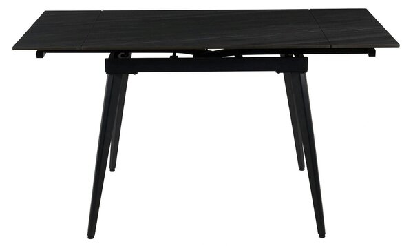 Masa extensibila REEF, gri antracit cu efect de piatra/negru, ceramica