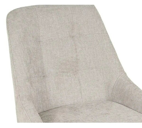 Scaun KENT, grej/gri deschis, stofa clasica/metal, 50x60x84 cm