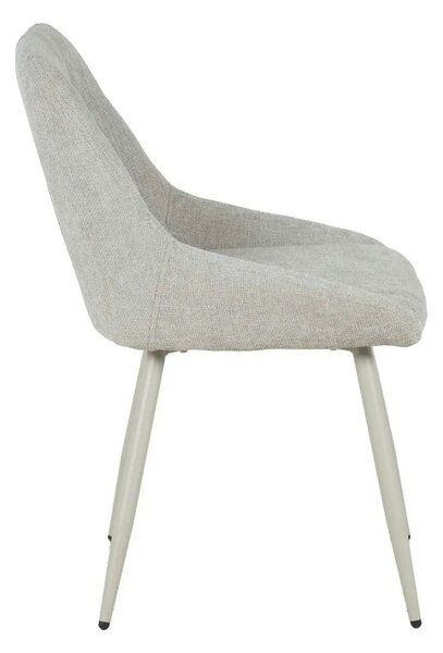 Scaun KENT, grej/gri deschis, stofa clasica/metal, 50x60x84 cm