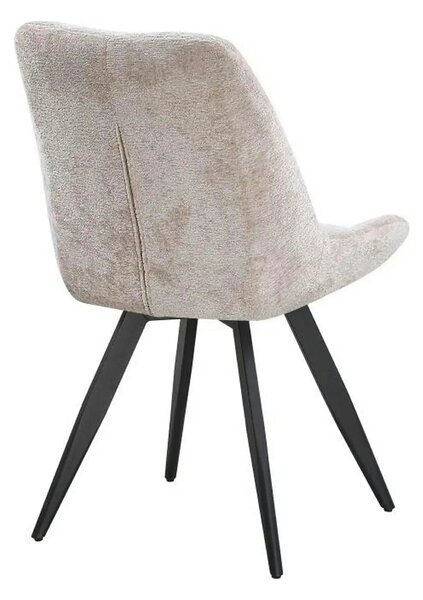 Scaun ART, bej/negru, stofa/metal, 65x56x86 cm