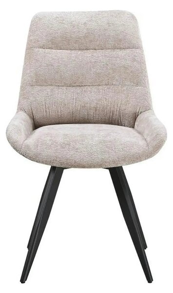 Scaun ART, bej/negru, stofa/metal, 65x56x86 cm