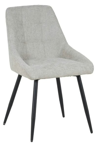 Scaun KENT, grej/negru, stofa clasica/metal, 50x60x84 cm