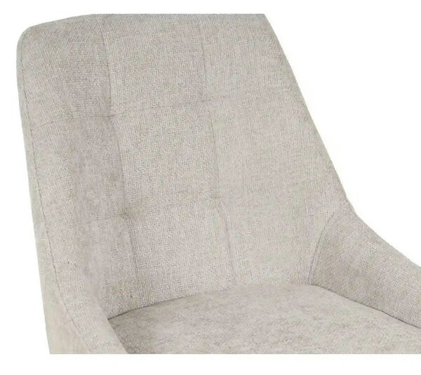 Scaun KENT, grej/negru, stofa clasica/metal, 50x60x84 cm