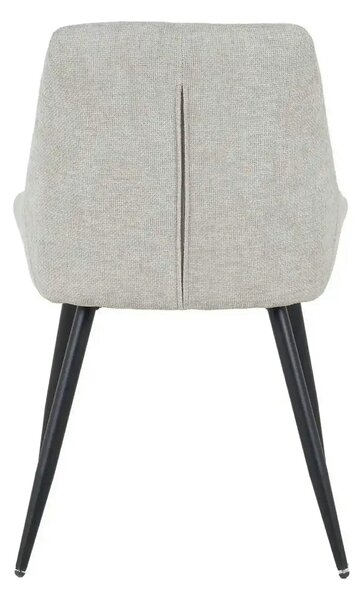Scaun KENT, grej/negru, stofa clasica/metal, 50x60x84 cm