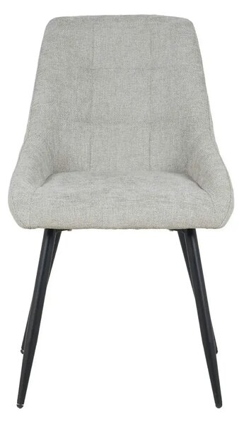Scaun KENT, grej/negru, stofa clasica/metal, 50x60x84 cm