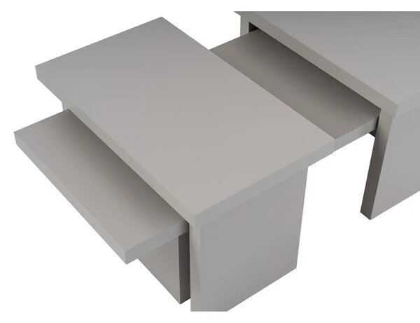 Masuta cafea SANCTUARY, gri, PAL, 110x45x30 cm